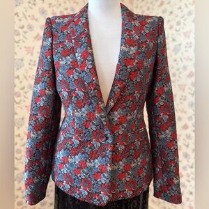 BCBG Floral Brocade Blazer